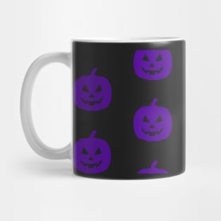 Rotund Jack-O-Lantern Tile (Purple) Mug